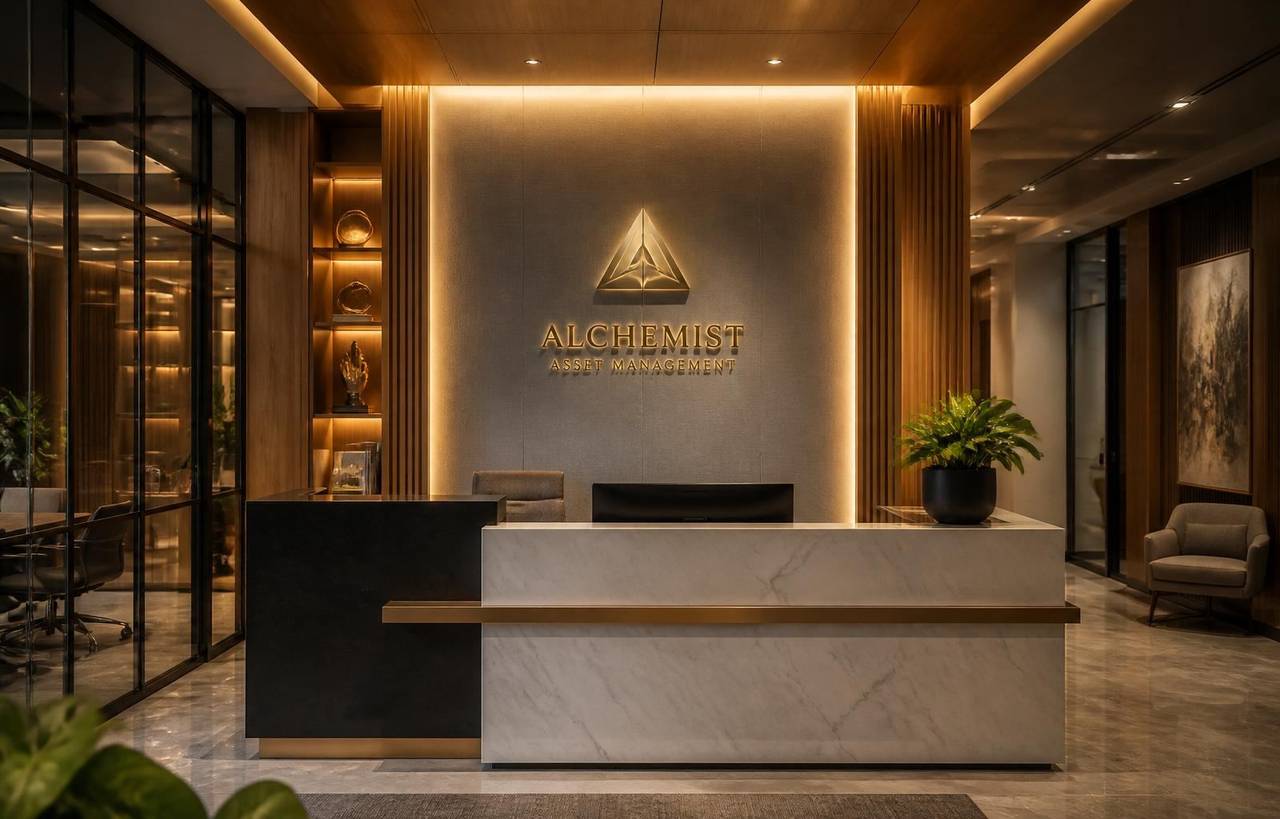 Premium Bengaluru commercial reception interior
